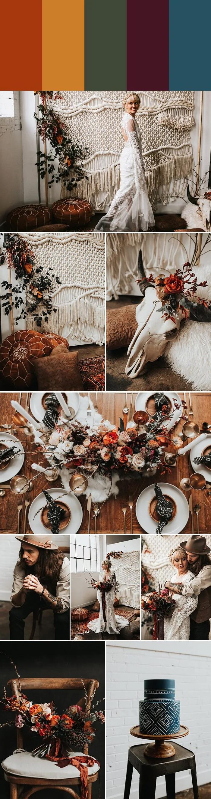 7种沙漠婚礼配色指南，找到适合你的沙漠风情！