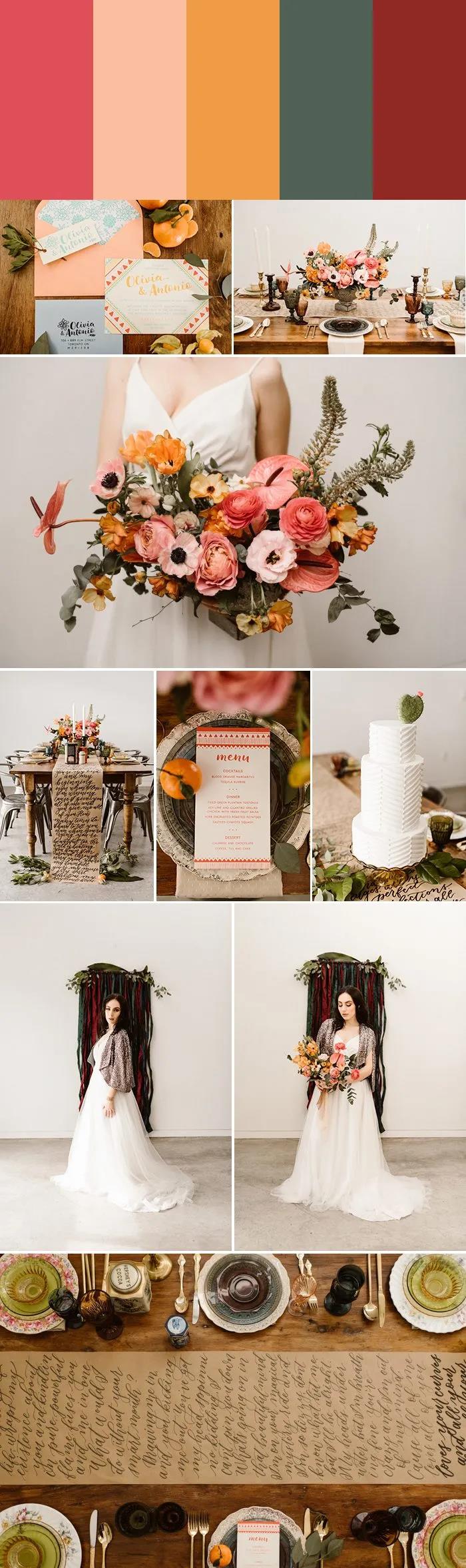 7种沙漠婚礼配色指南，找到适合你的沙漠风情！